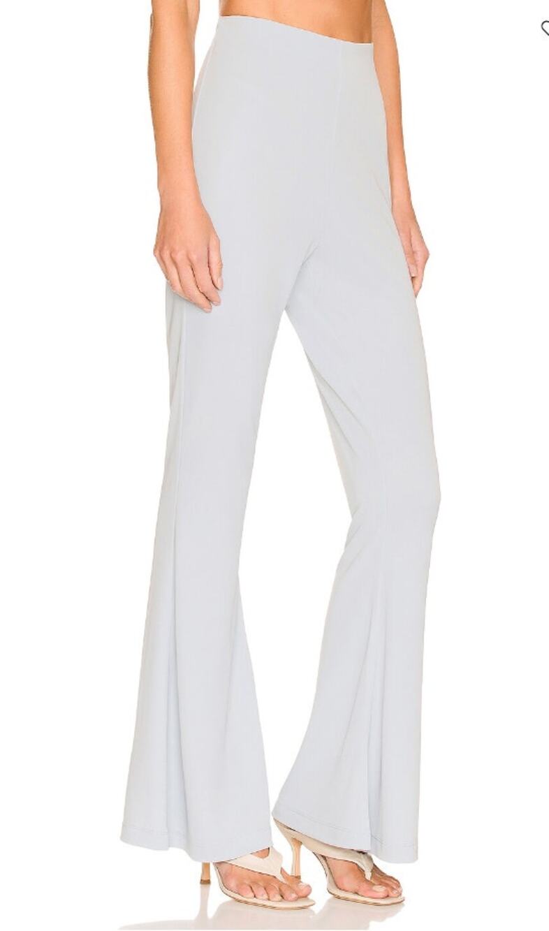 L'Academie Chance Light Blue Pull-On Flare Pants Stretchy Jersey Size Small
